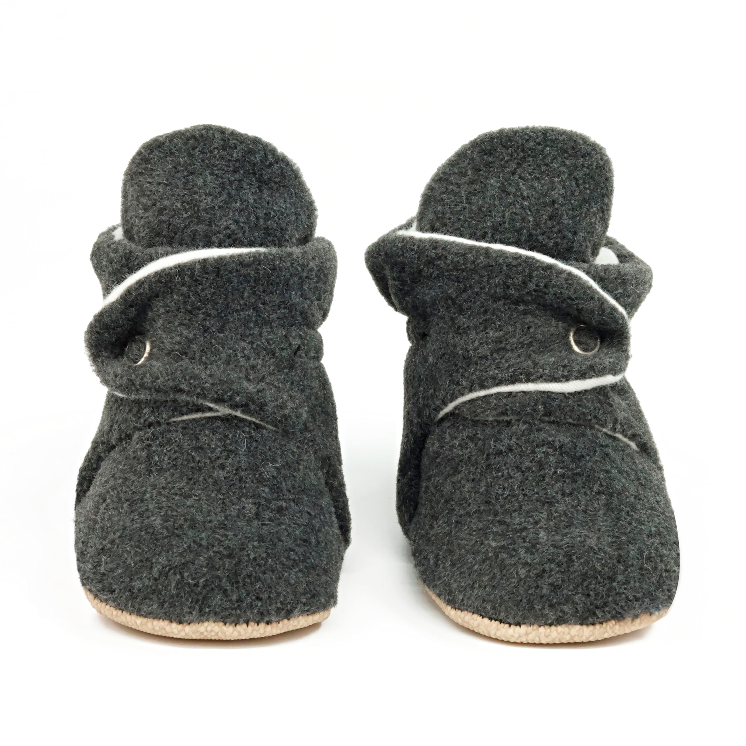 Ella Bonna Fleece Baby Booties - Warm Organic Infant Socks for Newborns & Toddlers | Cozy Winter Footwear for Indoor & Outdoor Use