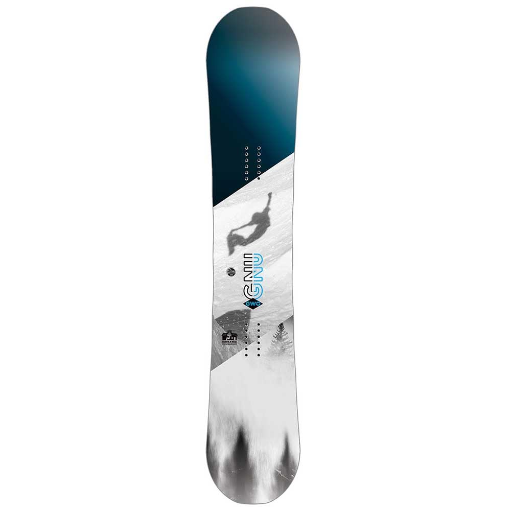 Gnu GWO Men's Snowboard - Freestyle & All-Mountain Performance for Powder, Park & Pipe - Perfect for Snowboarding Enthusiasts & Winter Sports Lovers