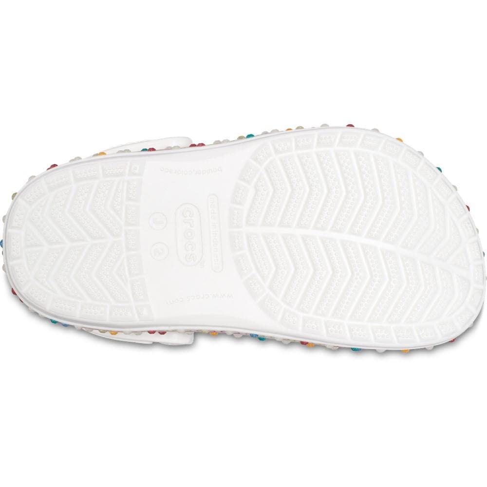 Crocs Unisex-Child Crocband Rainbow Band Clog | Kids Water Shoes for Beach, Pool & Outdoor Play | Comfortable & Lightweight Slip-On Sandals