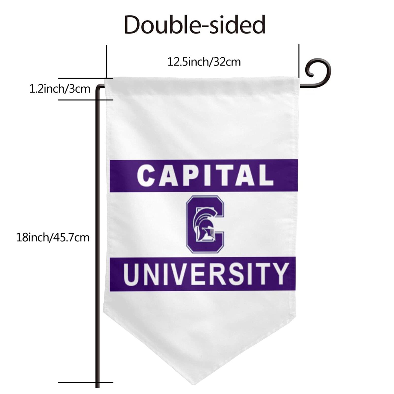 Capital University Garden Flag - Double Sided Outdoor & Indoor Banner for Home, Yard, and Garden Decor | Perfect for College Alumni, School Spirit, and Seasonal Celebrations