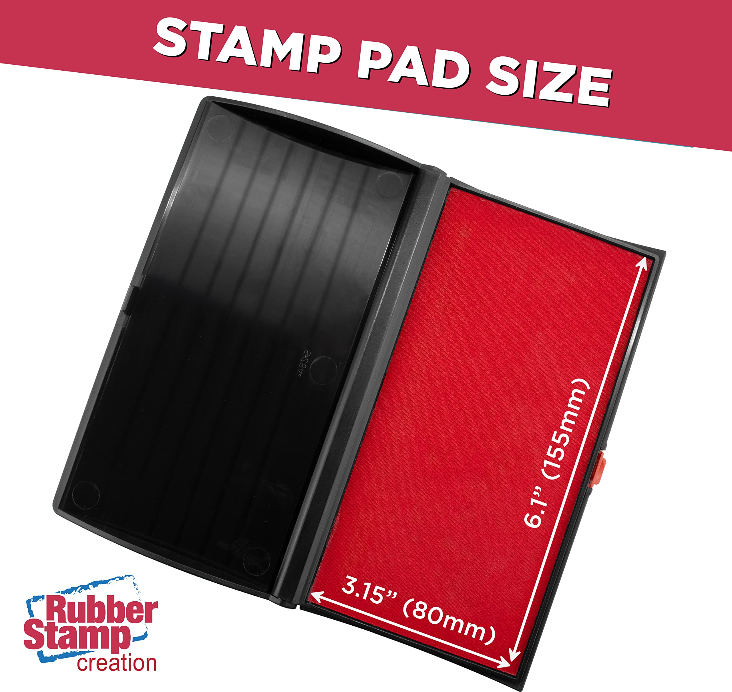 Premium Large Red Ink Stamp Pad - 3