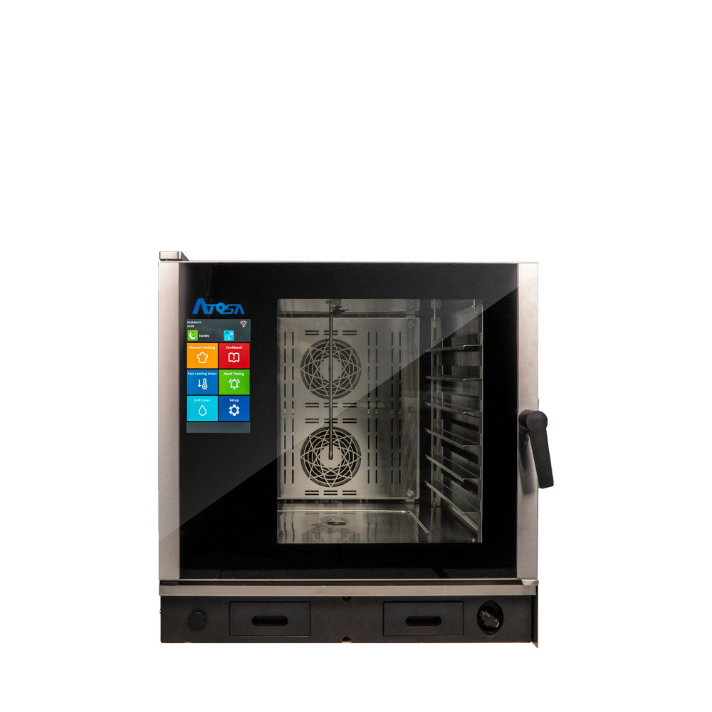 Atosa AEC 0621E 6 Pan Smart Touch Electric Combi Oven 208/240V - Commercial Kitchen Equipment for Restaurants, Bakeries & Catering Services