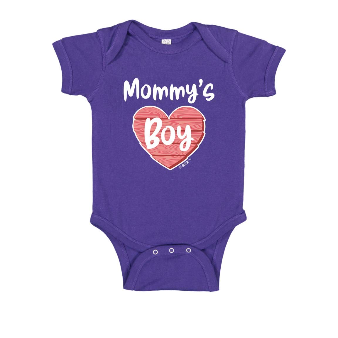 Mommy's Boy Red Heart Bodysuit - Cute Baby Onesie for Boys & Girls | Perfect for Valentine's Day, Family Photos & Special Occasions