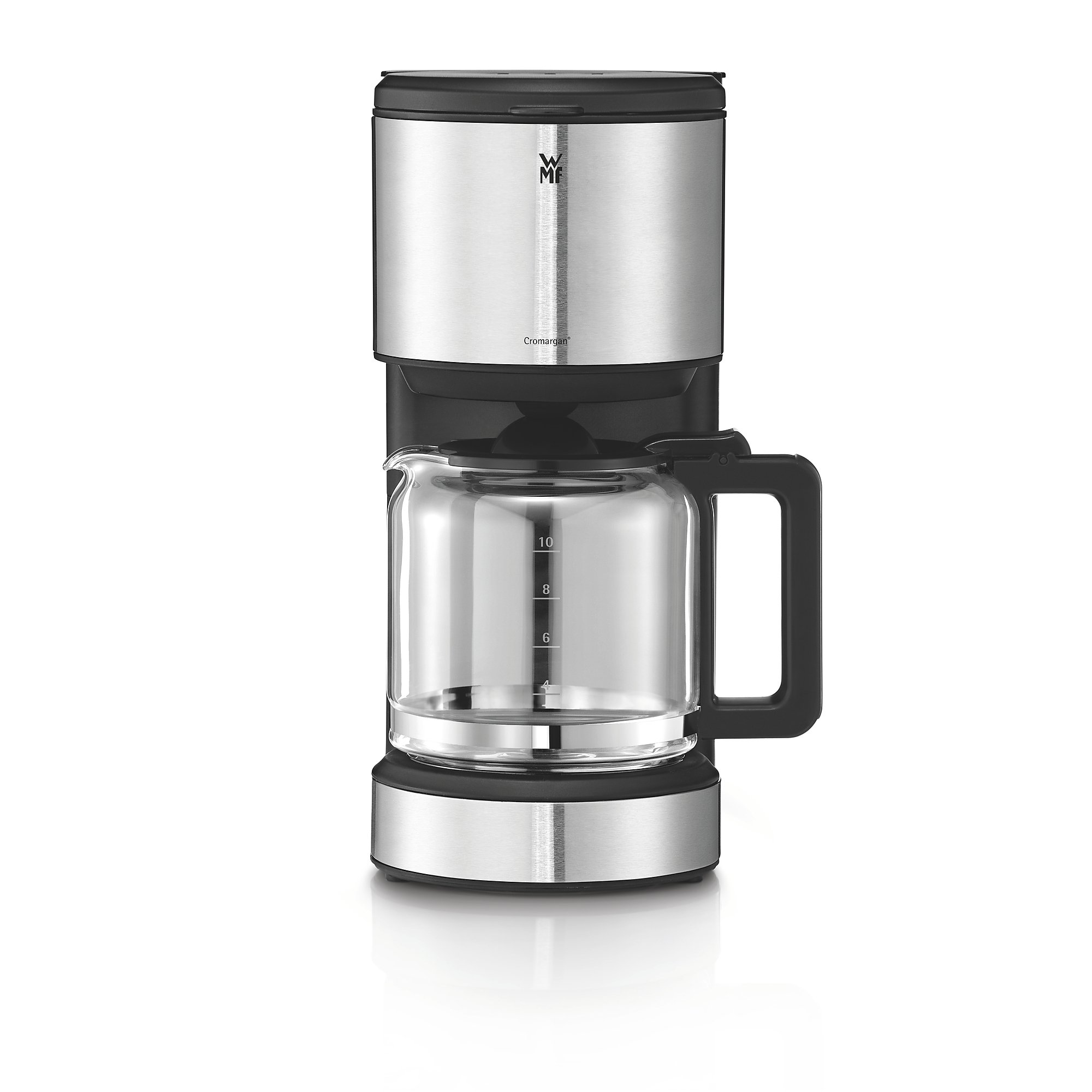 WMF Terra Aroma 10-Cup Programmable Coffee Maker with Auto Shut-Off, 1000W Stainless Steel Filter Coffee Machine (0412150081) - Perfect for Home, Office, and Entertaining Guests