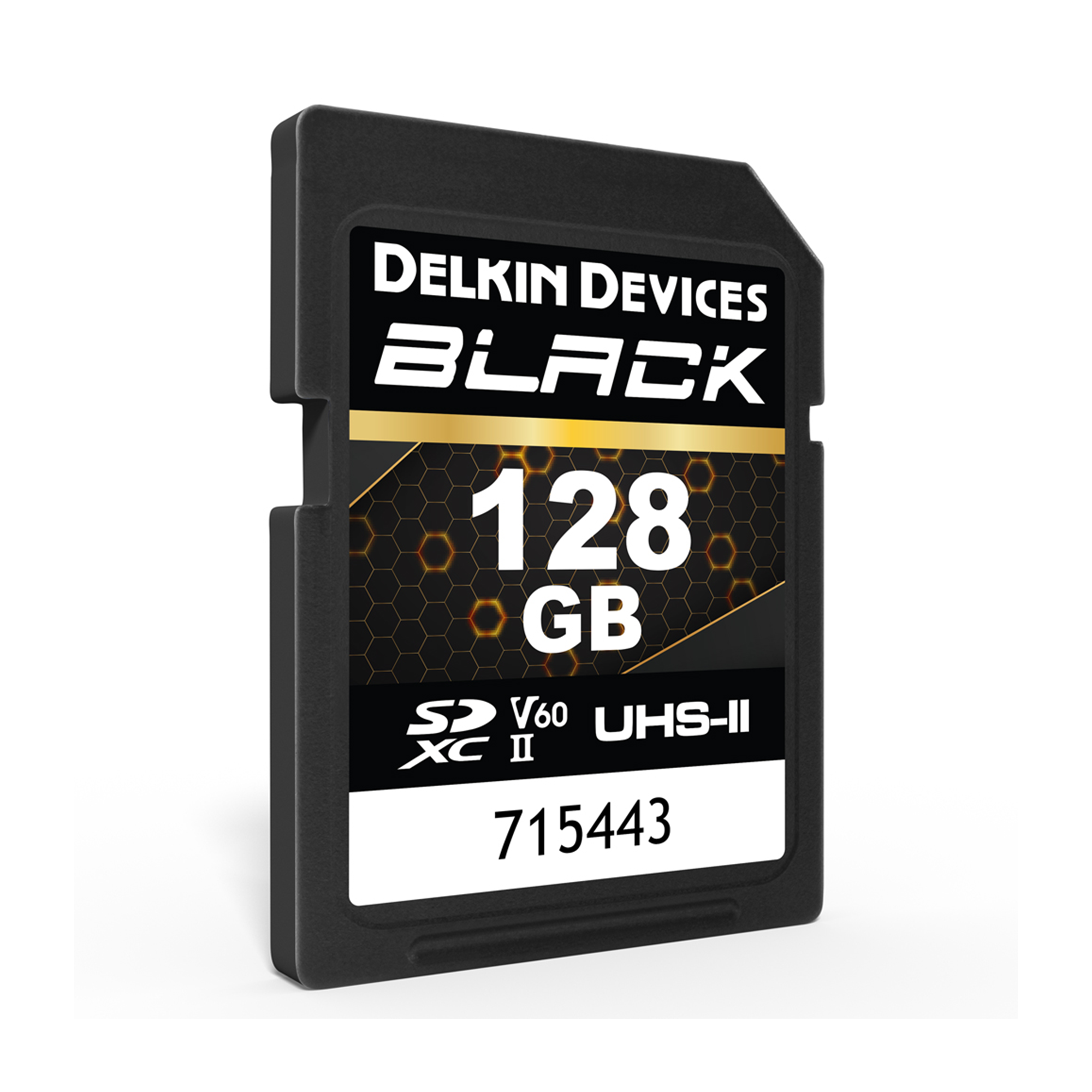 Delkin Devices 128GB UHS-II V60 SDXC Memory Card - High-Speed Performance for 4K Video & Professional Photography | Perfect for DSLR Cameras, Drones & Action Cameras