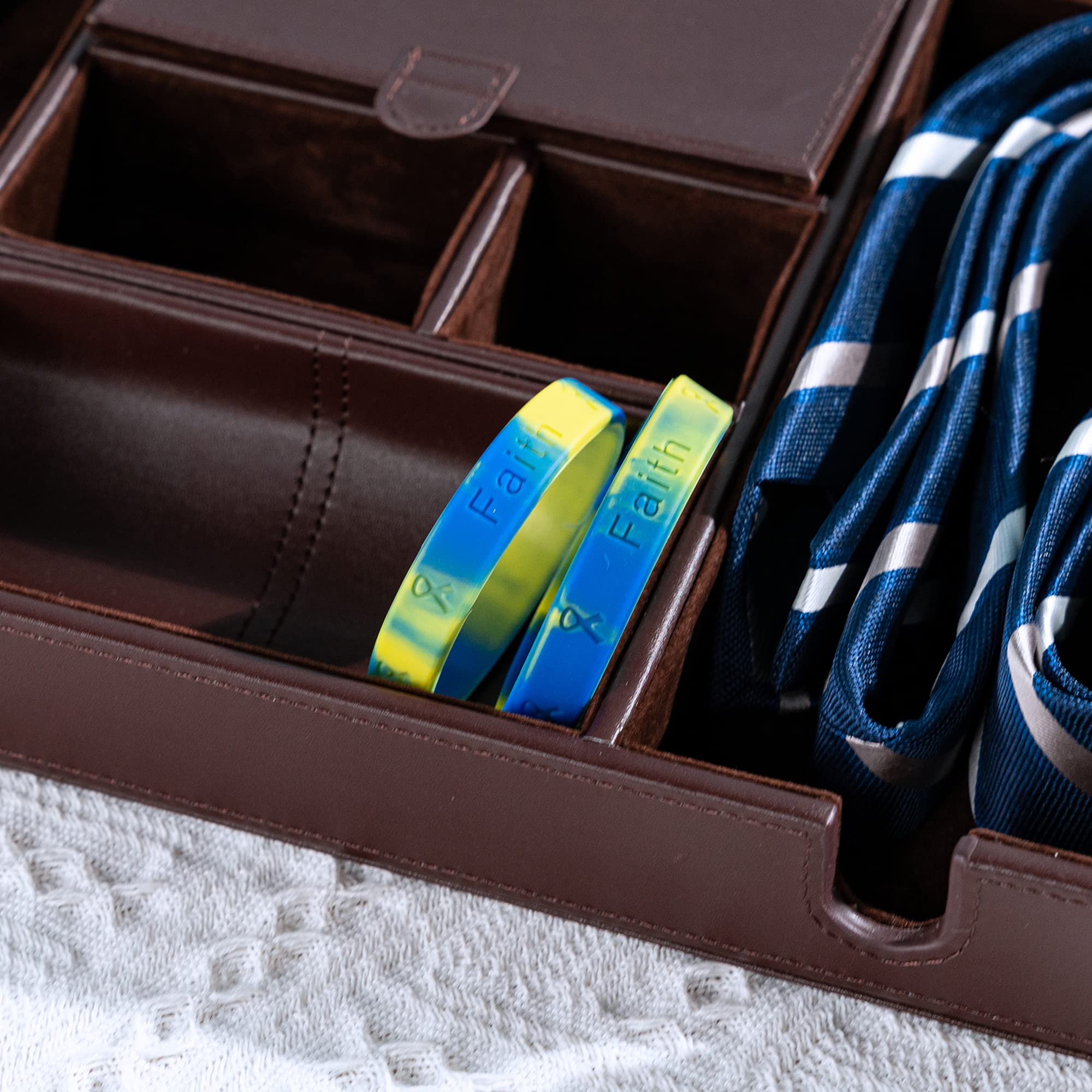 Blue & Yellow Silicone Wristband Bracelets - Support Ukraine & Down Syndrome Awareness Ribbon Bracelets - Fundraising, Charity Events, Daily Wear & Awareness Campaigns