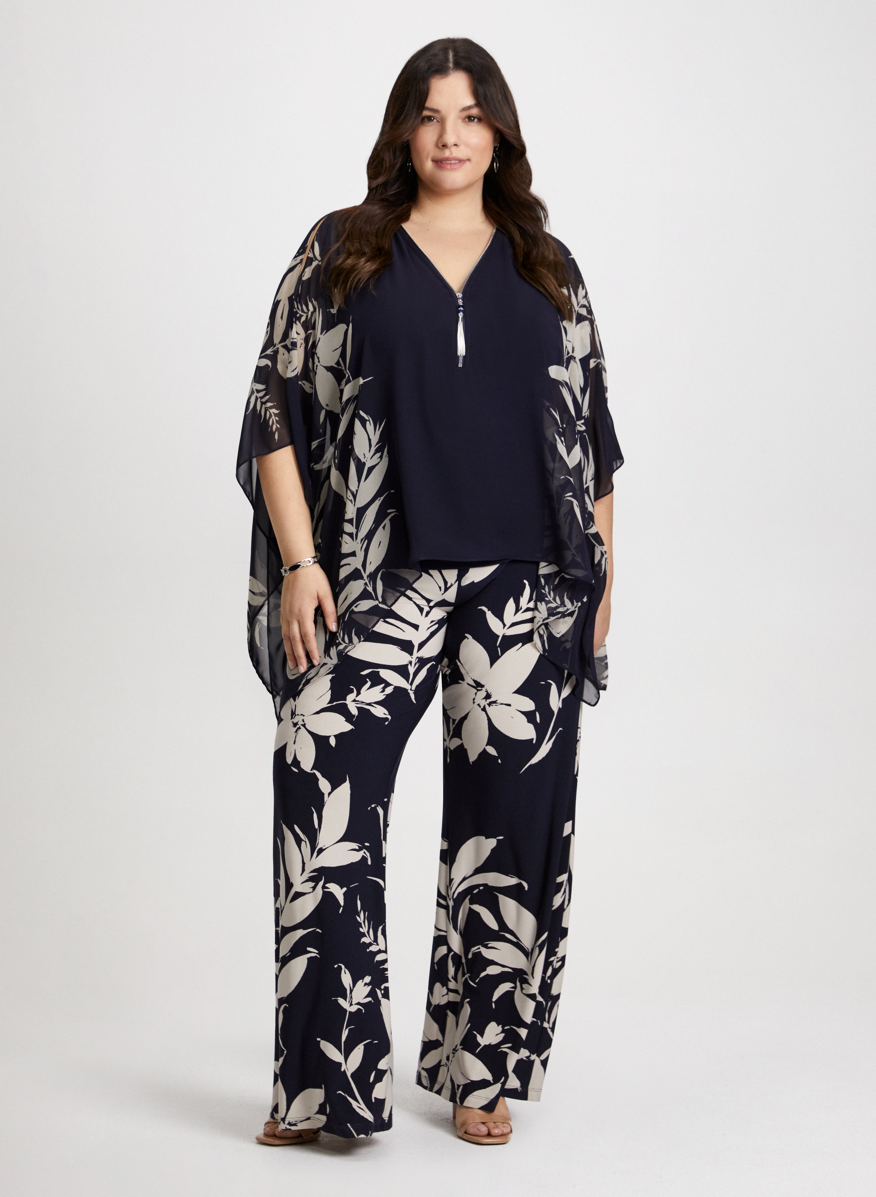 Floral Print Women's Top & Pants Set - Summer Casual Outfit for Beach, Vacation & Daily Wear