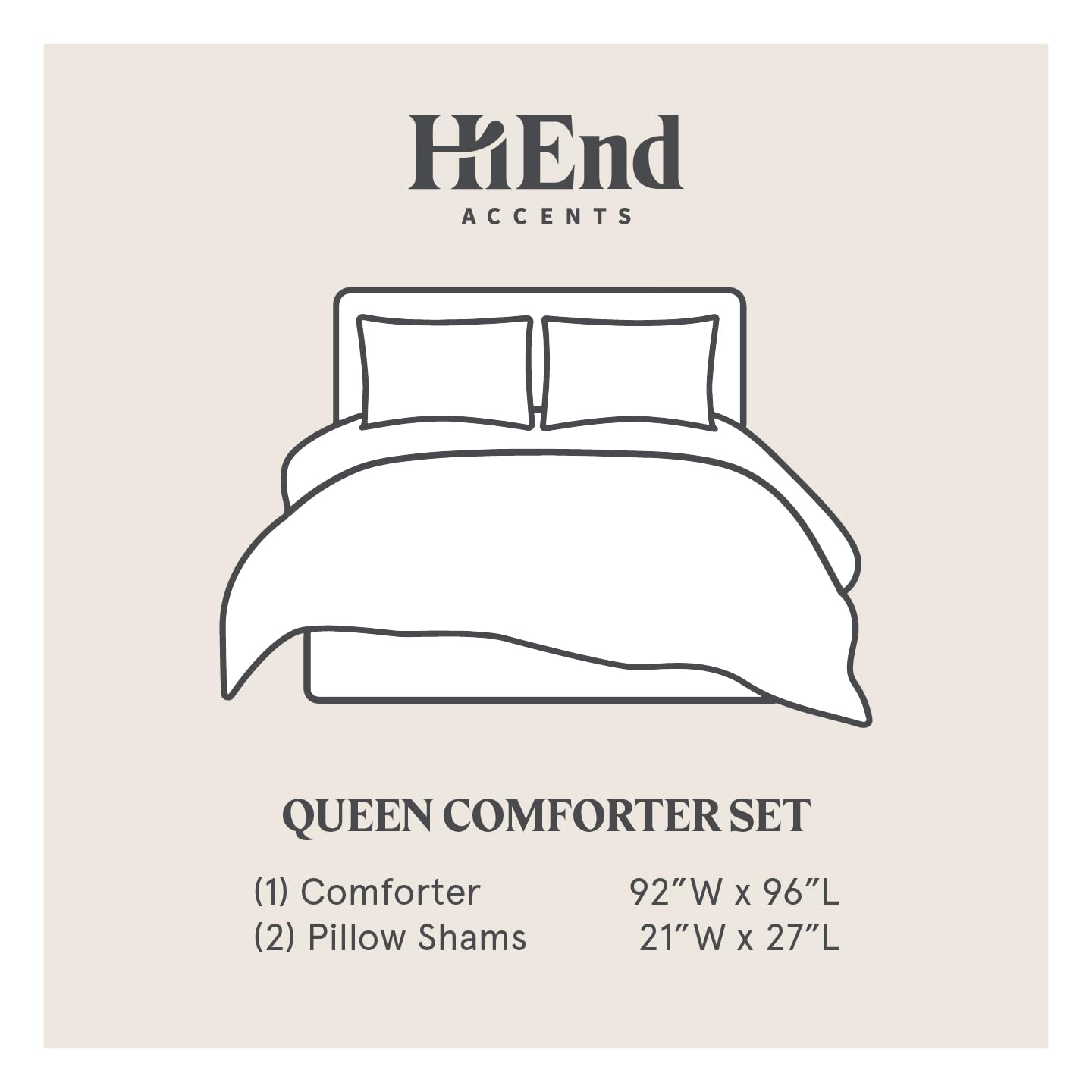 HiEnd Accents Amelia Western Bedding 3-Piece Queen Size Comforter Set - Southwestern Aztec Geometric Pattern in Black & Off-White, Rustic Jacquard Design with Pillow Shams | Perfect for Southwestern & Ranch Style Bedrooms, Guest Rooms & Cozy Cabin Retreats