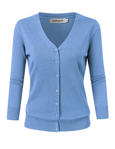 V-neck Aqua Blue