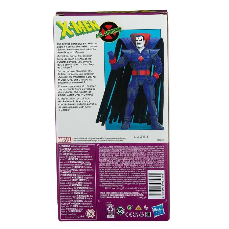 X Men: The Animated Series Marvel Legends Mr. Sinister Exclusive Action Figure - Collectible Toy for Marvel Fans, Perfect for Display & Gifts