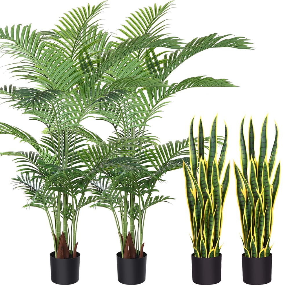Fopamtri 5ft Artificial Areca Palm & 38