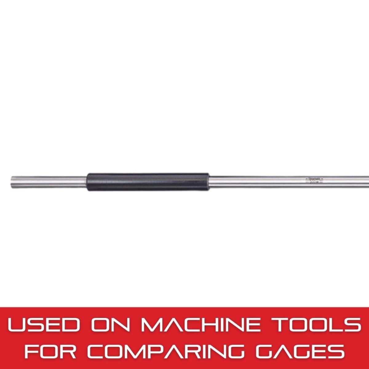 Starrett 11mm Diameter 500mm Length End Measuring Rod with Insulated Handle - Precision Gauge Comparator Tool for Parallel Surface Measurement - Ideal for Machining, Metalworking, and Quality Control Applications