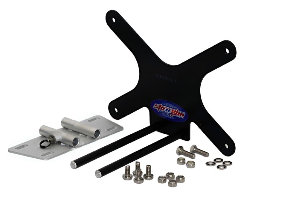 STO N SHO Front License Plate Bracket for 2010-2014 Ford F-150 SVT Raptor - No Drilling Universal Mounting Kit - Perfect for Off-Road & Street Legal Compliance