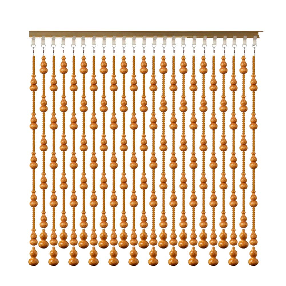 JIAJUAN Beaded Door Curtain - Handmade Gourd Bead String Curtain for Doorways, Room Dividers & Home Decor - Custom Size 90x150cm - Perfect for Christmas, Birthday Parties & Boho Home Styling