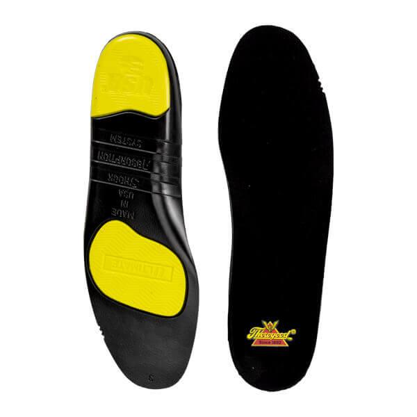 Ultimate Shock Absorption Footbed - Premium Comfort Insoles for Running, Walking & Work - Reduce Foot Pain & Fatigue for All-Day Support