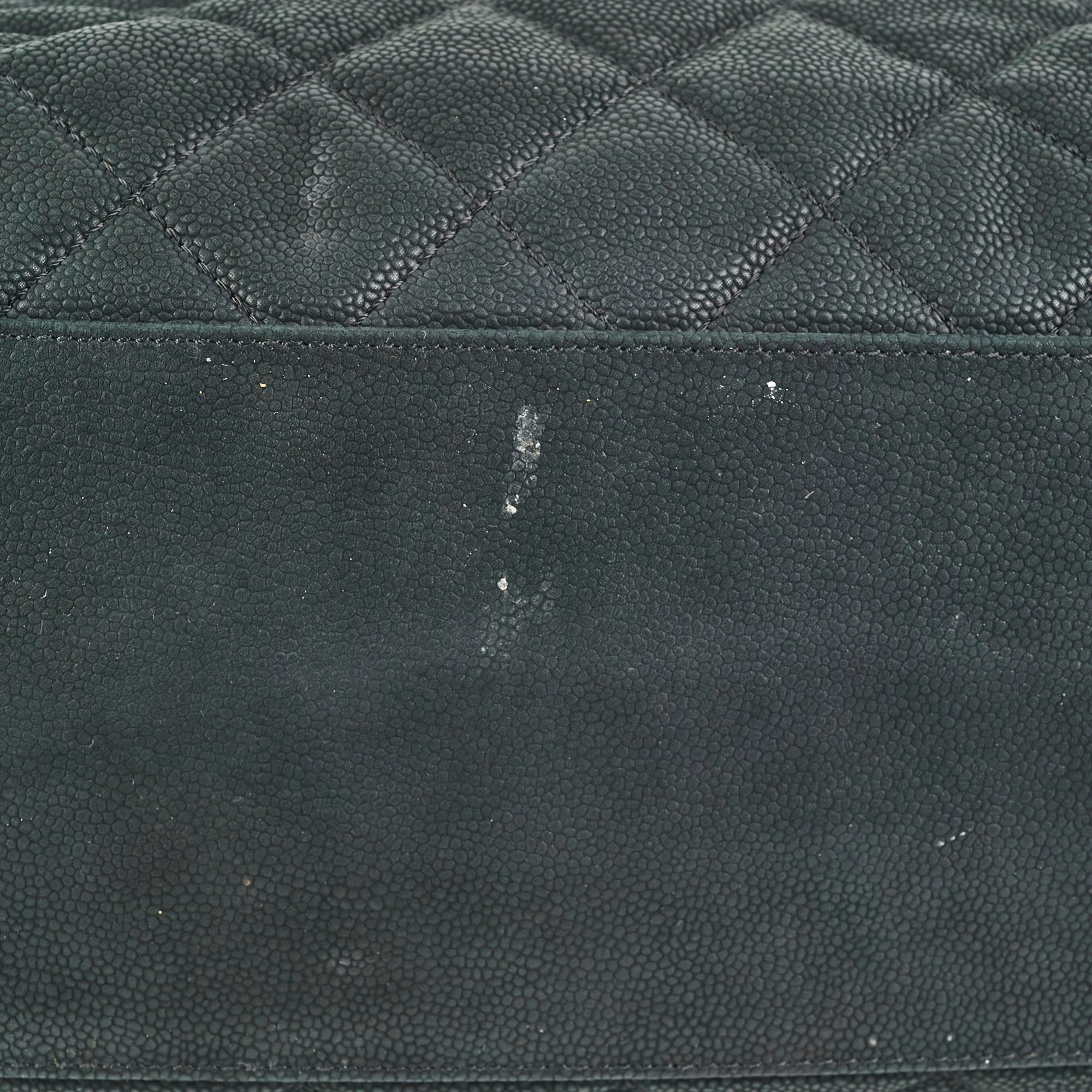 Chanel Caviar Leather Turnlock Top Handle Tote Bag - Classic Black Luxury Handbag for Women | Perfect for Work, Travel & Everyday Use