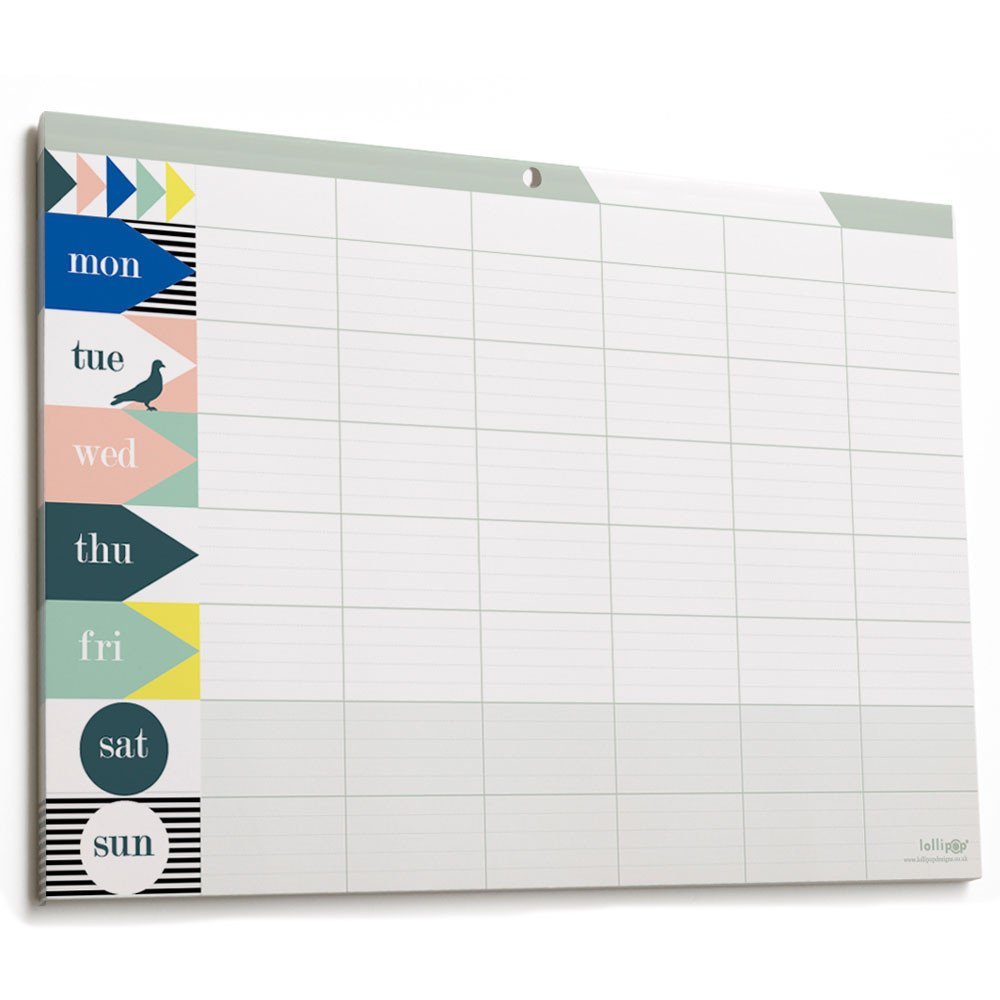 Weekly Planner Pad - Undated, Reusable & Tear-Off Notepad for Productivity - Perfect for Office, School, Home Organization & Daily Task Tracking