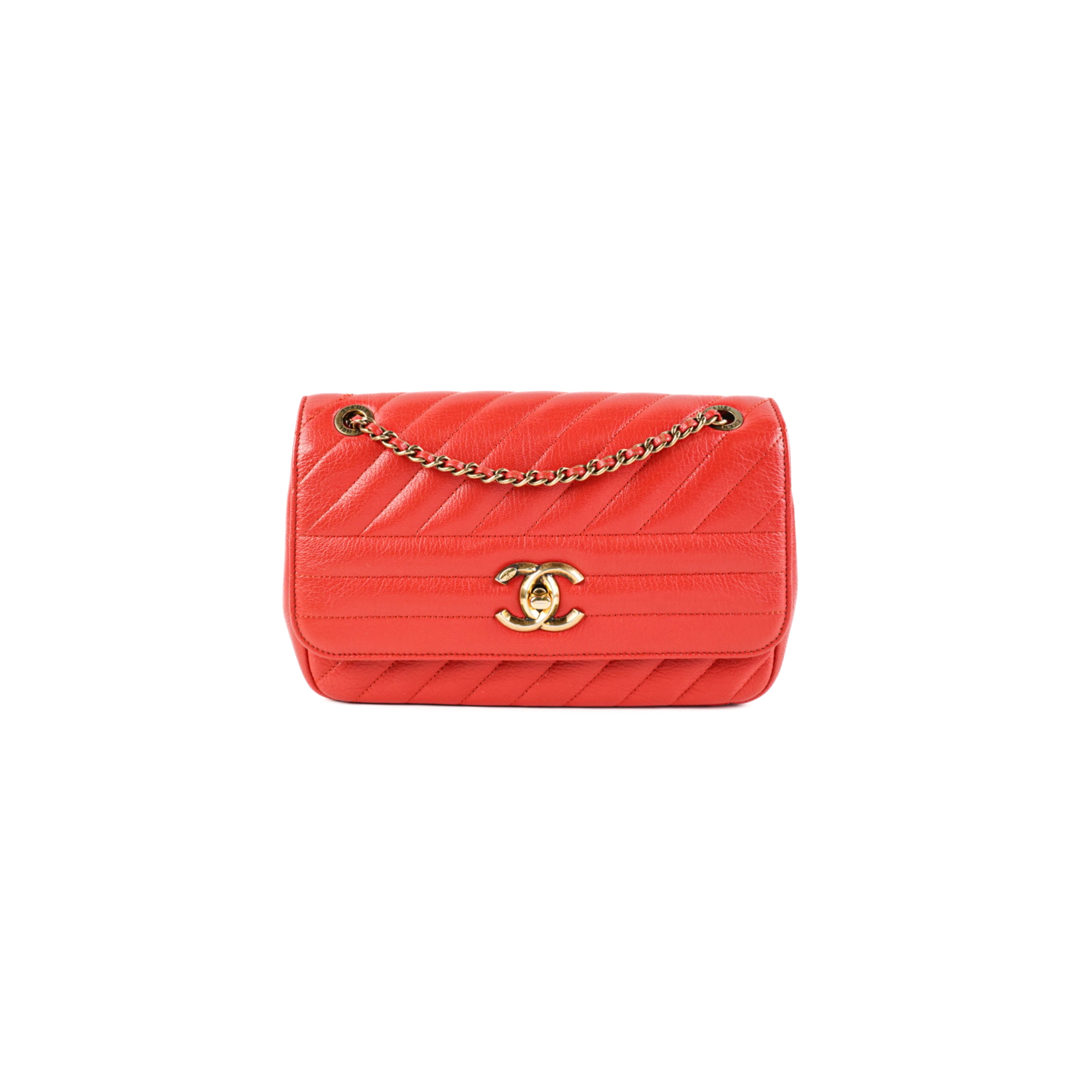Chanel Seasonal Flap Red Crossbody Bag for Women - Luxury Designer Handbag for Evening Parties & Date Nights