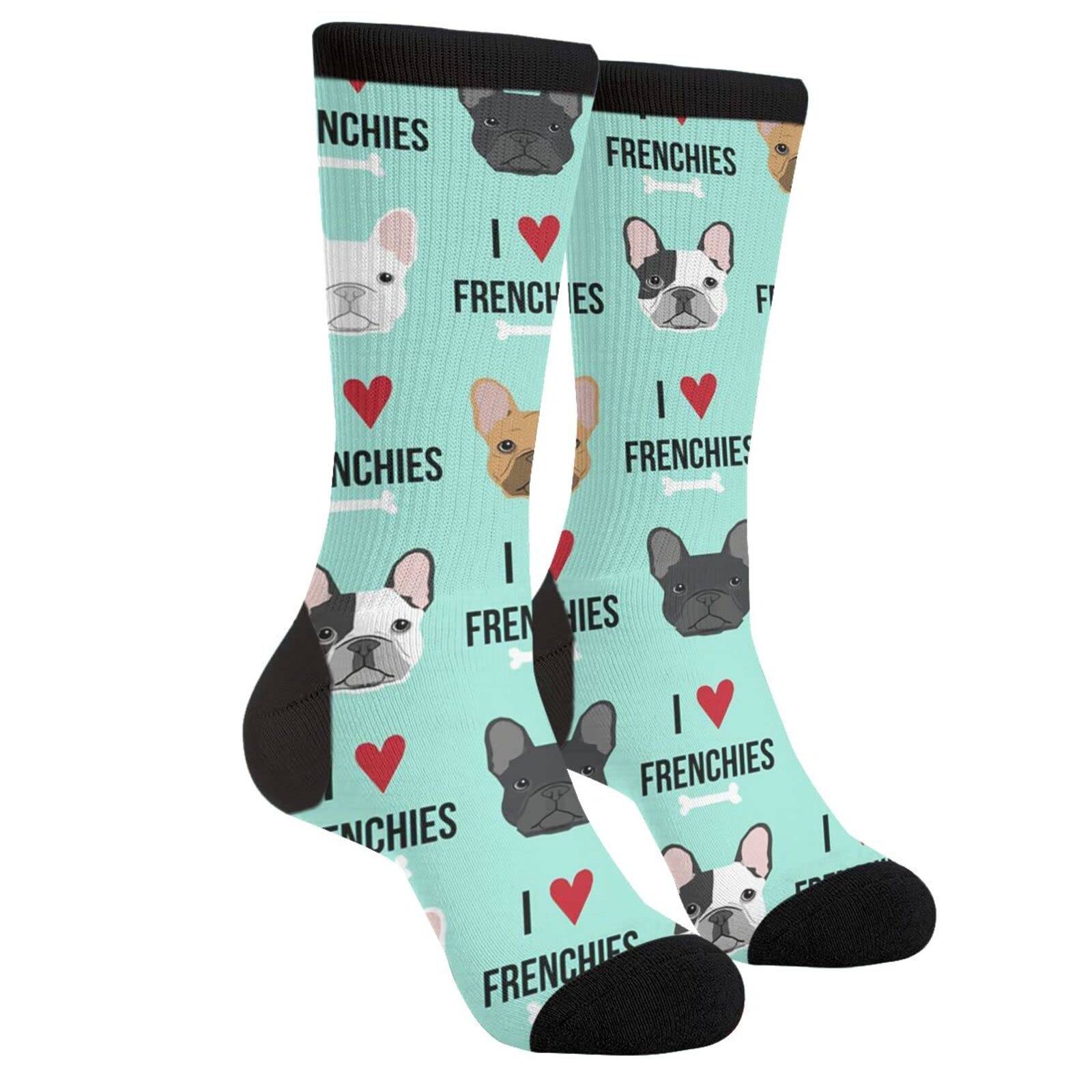 Funny Crazy Novelty Crew Tube Socks for Men & Women - Casual Athletic Sport Dress Socks - Perfect for Costume Parties, Gifts & Everyday Wear