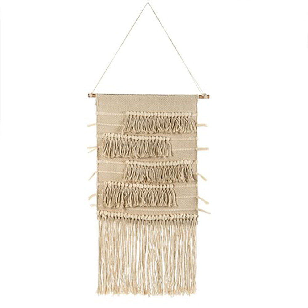 Handwoven Malda Wall Hanging Decor - Boho Chic Tapestry for Living Room, Bedroom & Dorm - Macrame Home Decor for Bohemian Style