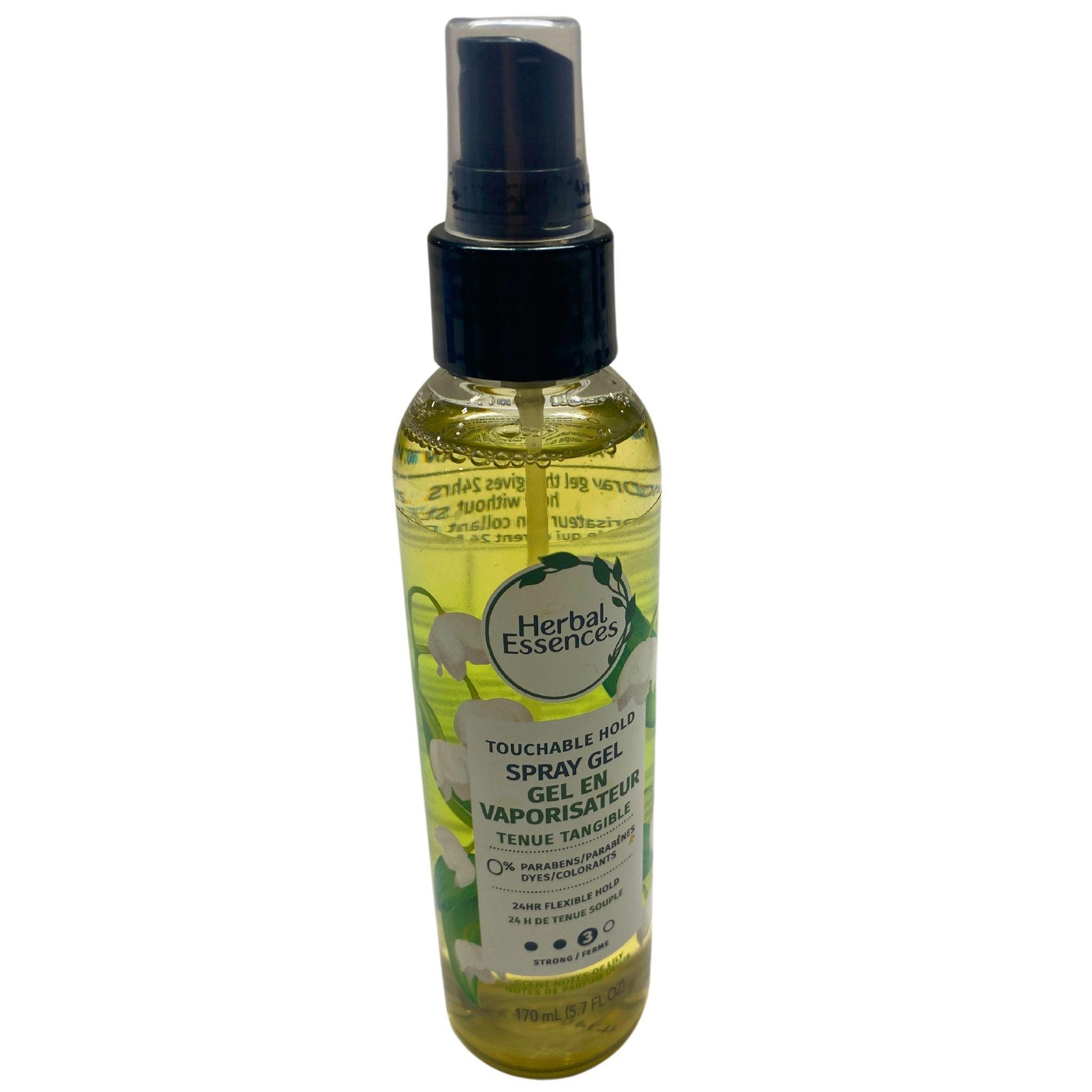 Herbal Essences Touchable Hold Spray Gel - 24 Hour Flexible Hold with Lily Scent - 5.7 fl Oz (48 Pack) - Perfect for All-Day Hairstyling, Volume & Shine - Salon-Quality Hairspray for Women & Men