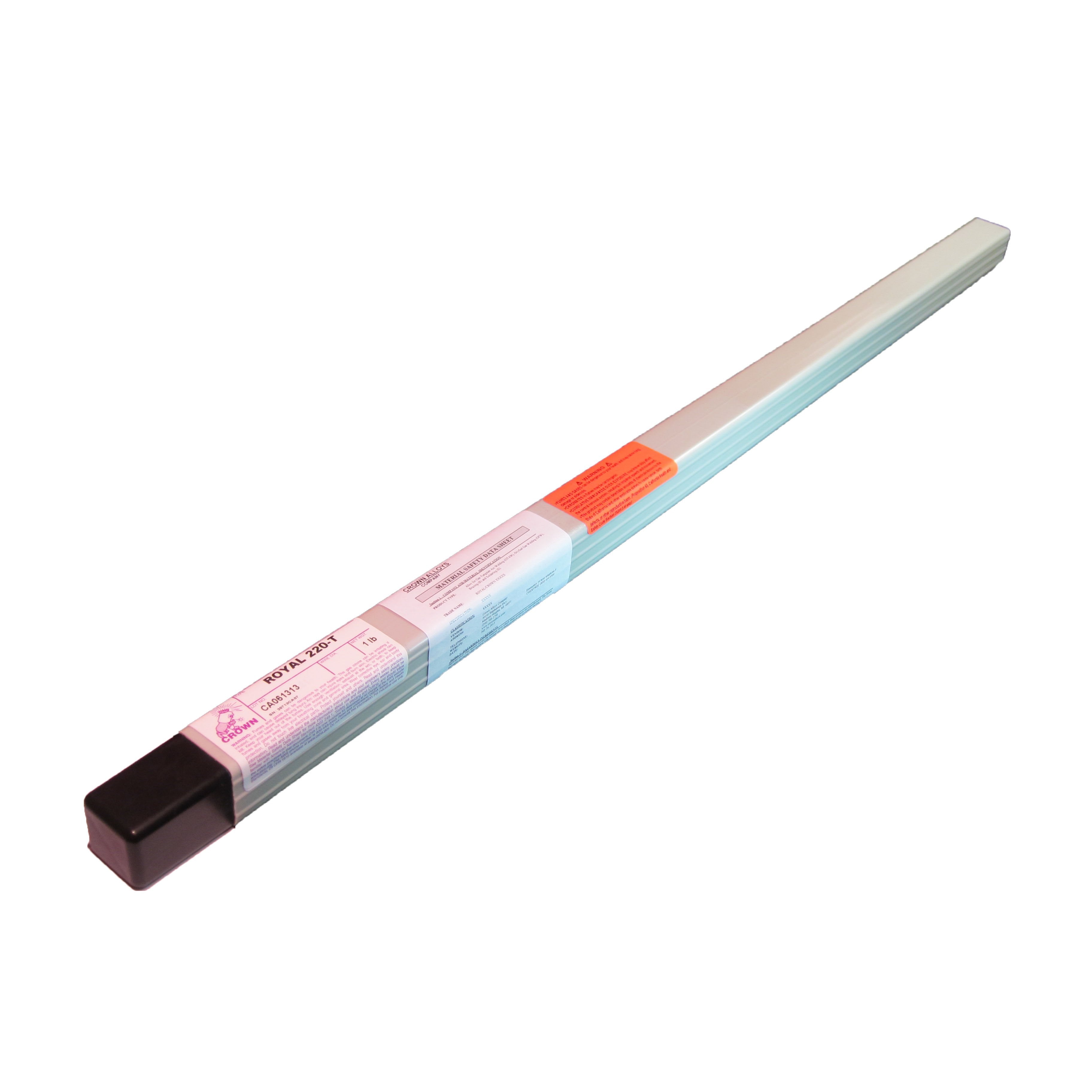Crown Alloys ROYAL 220 T 1/8x36 TIG Welding Rod - 1lb Tube (RT220/TO BP) | Premium Stainless Steel Filler Metal for Metal Fabrication, Pipe Welding & Automotive Repair