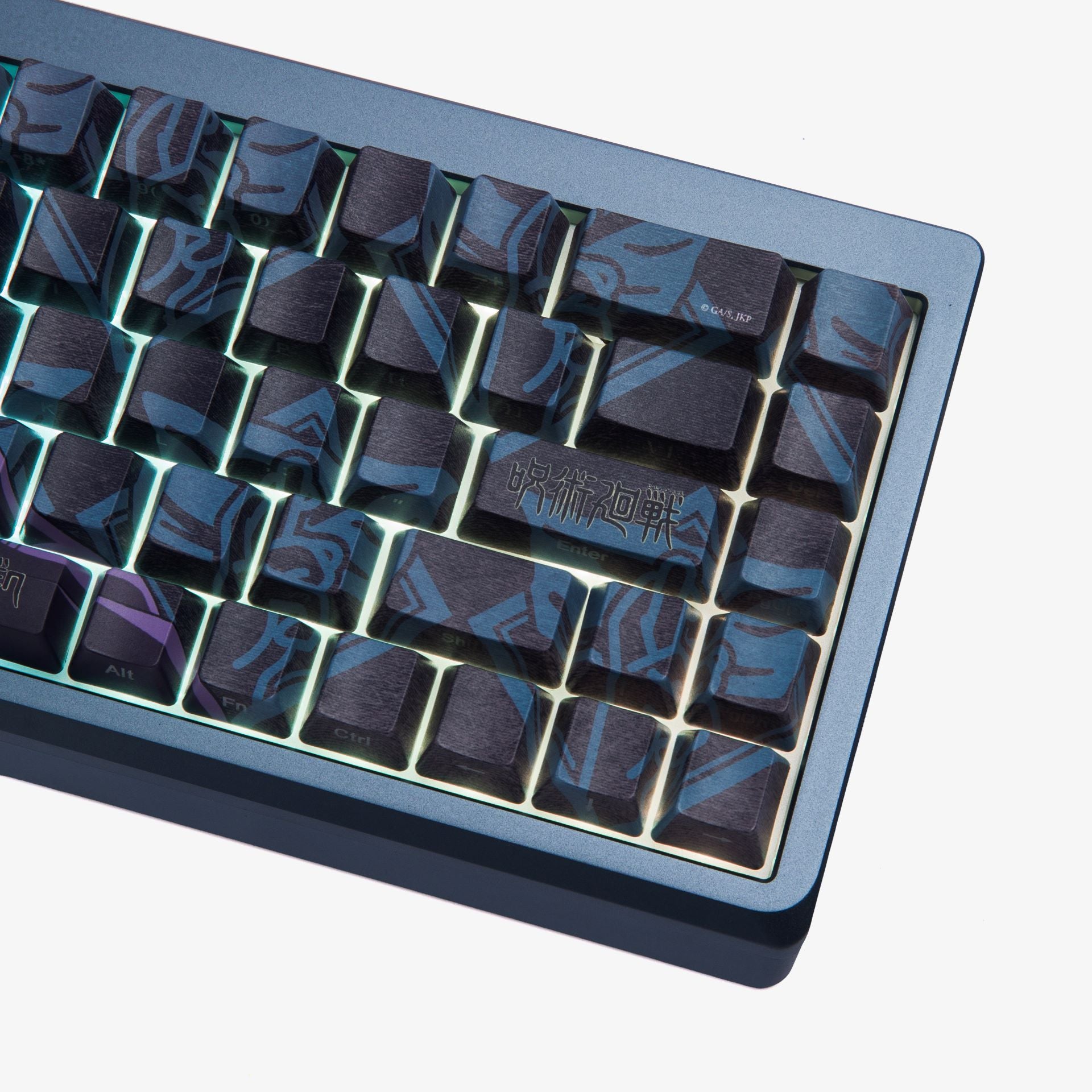 JJK x HG Summit 65 Mechanical Keyboard - Custom Gojo Satoru Theme RGB Gaming Keyboard for PC/Mac - Perfect for Anime Fans, Esports & Office Work