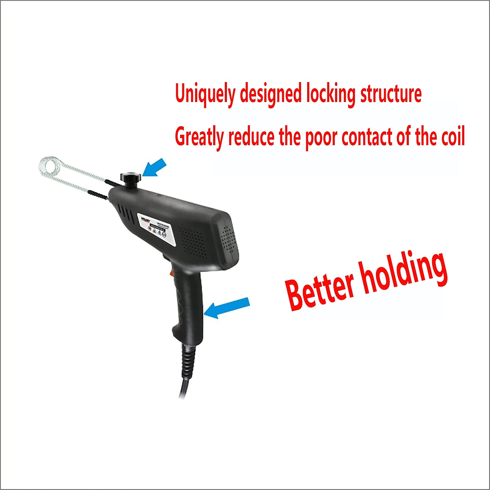 1000W Handheld Magnetic Induction Heater Kit - Flameless Automotive Heating Tool with 5 Coils (110V US Plug) | Perfect for Bearing Removal, Loosening Rusty Bolts & Automotive Repairs