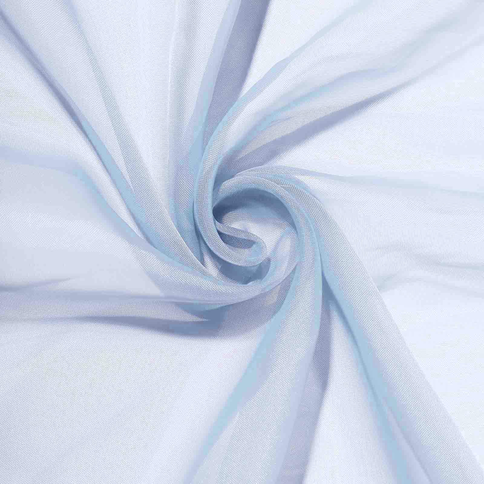 6ft Dusty Blue Chiffon Table Runner - Wedding & Party Decor
