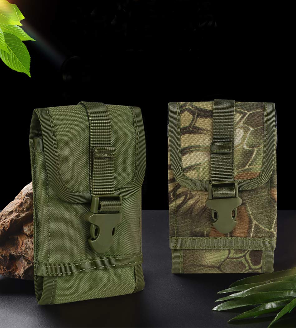 Aoutacc Tactical Molle Phone Pouch - Durable 1000D Nylon Waist Phone Holder Holster Bag for iPhone 6/7/8 Plus & Samsung Galaxy S7/S8 (4.7