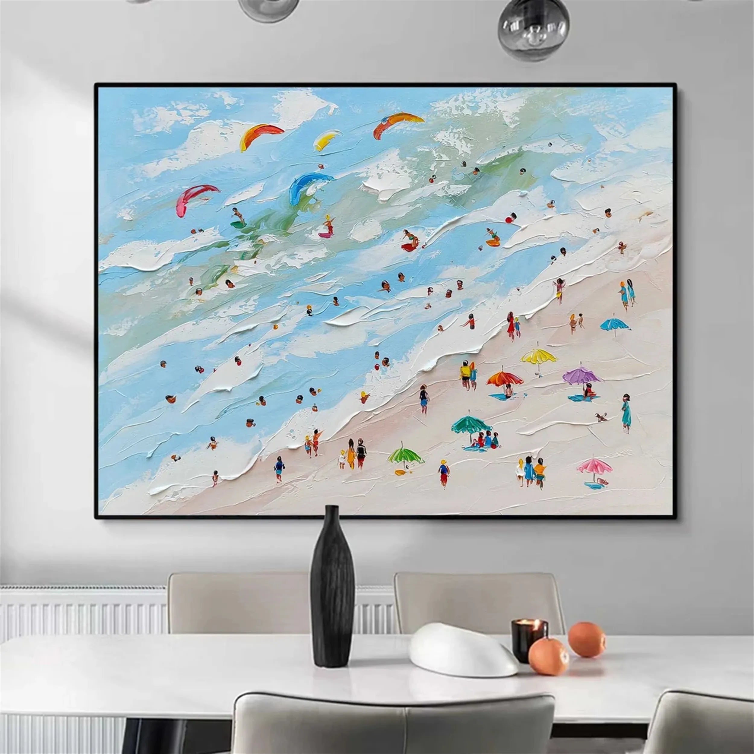 Ocean and Sky Painting #OS 132 - Stunning Seascape Wall Art for Home & Office Decor - Perfect for Living Room, Bedroom or Beach House