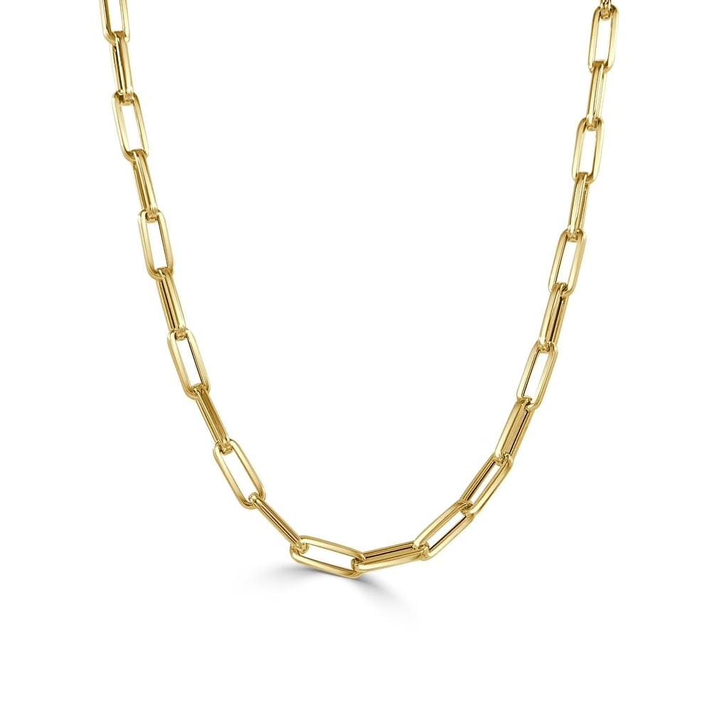 Chunky Gold Filled Chain Necklace for Women - 18K Gold Plated Thick Link Statement Necklace Jewelry | Perfect for Layering, Everyday Wear & Special Occasions