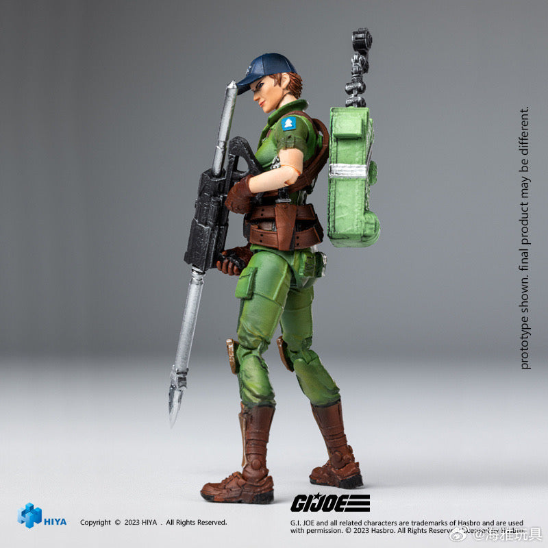 1/18 Scale HIYA 4-Inch Action Figure - Exquisite G.I.Joe Lady Jaye Collectible Mini Series for Adults & Collectors | Perfect for Display, Photography & Role-Playing Scenes