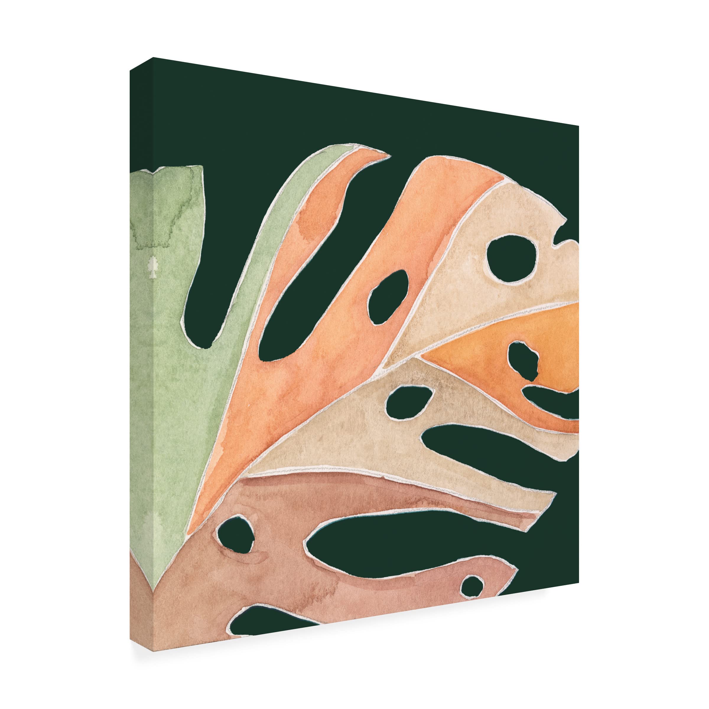 Trademark Fine Art 'Palm Grove I' Canvas Wall Art by Melissa Wang - Tropical Beach Decor for Living Room, Bedroom & Office