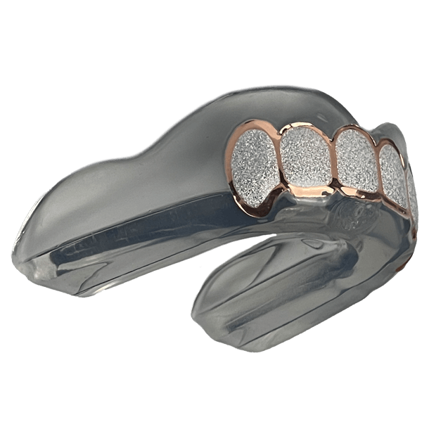 Rose Gold Diamond Grillz for Men & Women - 14K Gold Plated Hip Hop Grillz Teeth - Perfect for Parties, Concerts & Special Occasions