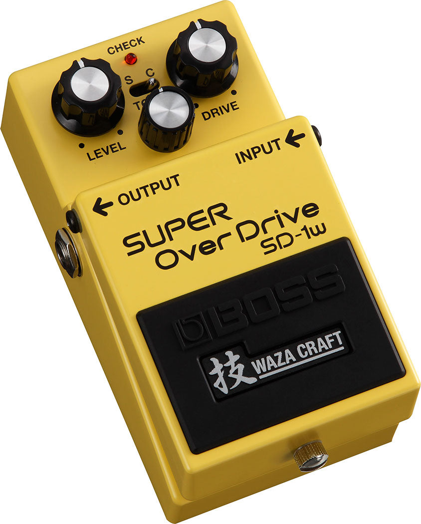 Boss SD-1W Super Overdrive WAZA Craft Guitar Effects Pedal - Premium Compact Overdrive for Blues, Rock & Metal Guitarists | Stage & Studio Use