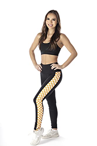 Orange and White Checkered Print