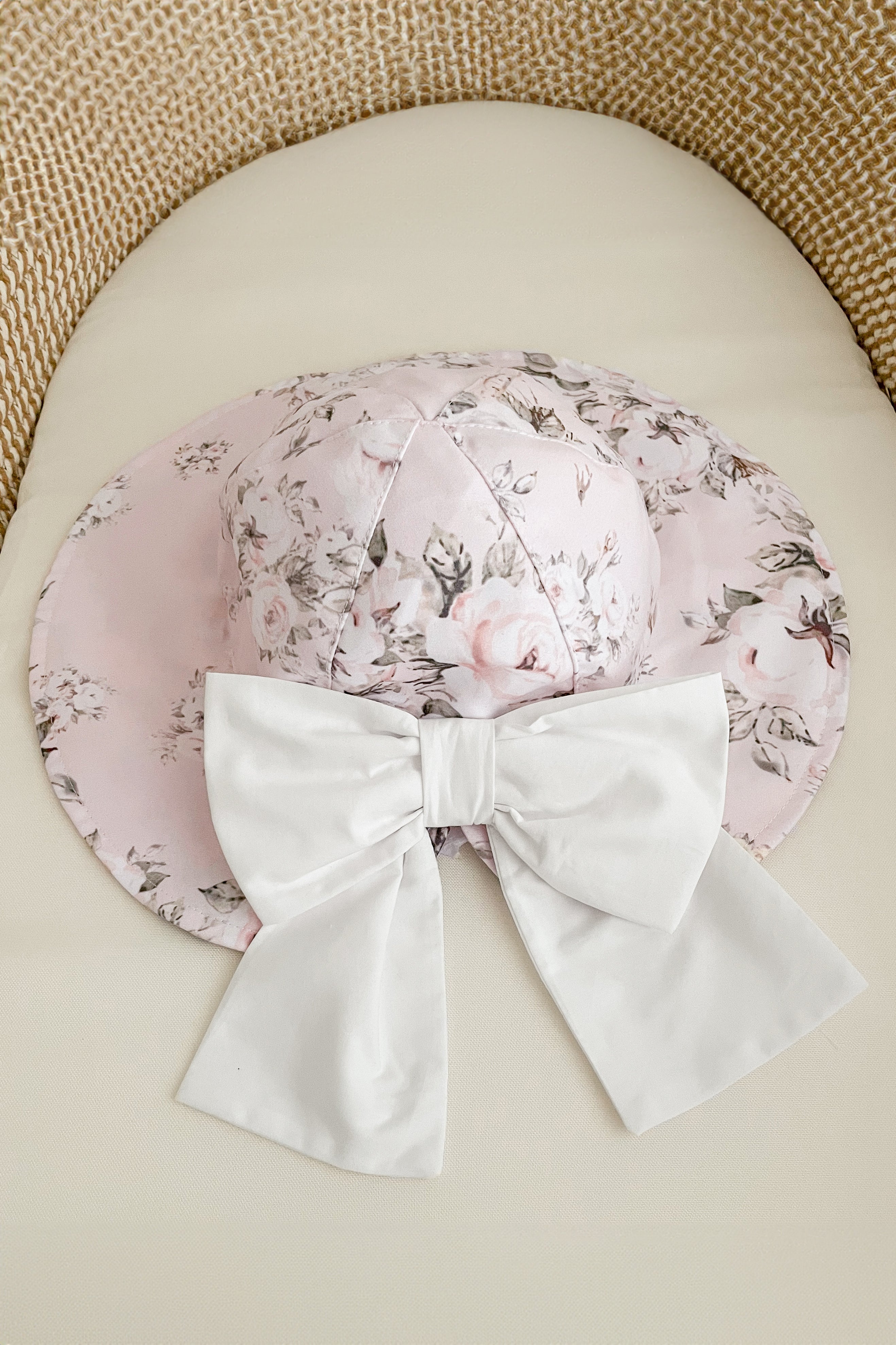 Blossom Pink Floral Sun Hat for Women - Wide Brim UV Protection Summer Beach Hat - Perfect for Outdoor, Vacation, and Gardening