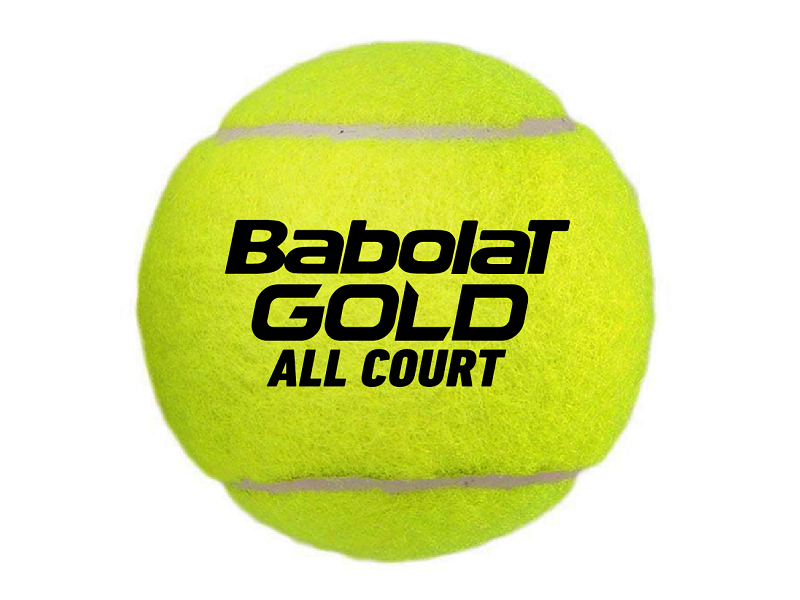 Babolat Gold All Court X 3 Tennis Balls - Premium Tennis Balls for Hard Courts & Clay Courts - Perfect for Practice, Matches & Training Sessions
