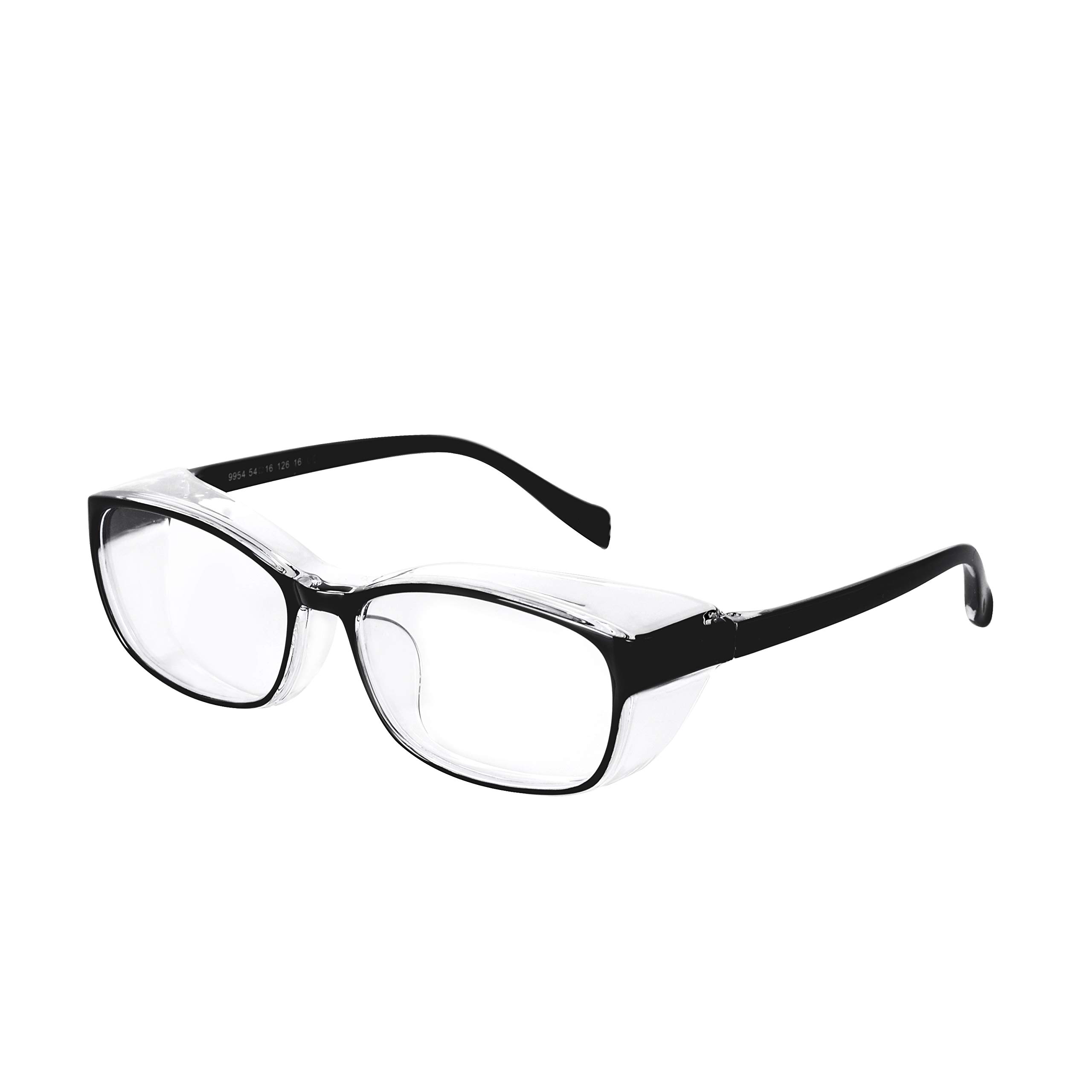 Safety Glasses with Readers 0 to +400 Magnification - Blue Light Blocking Reading Glasses for Men & Women - Clear Lens Protective Eyewear for Computer Work, DIY Projects, and Workshop Safety