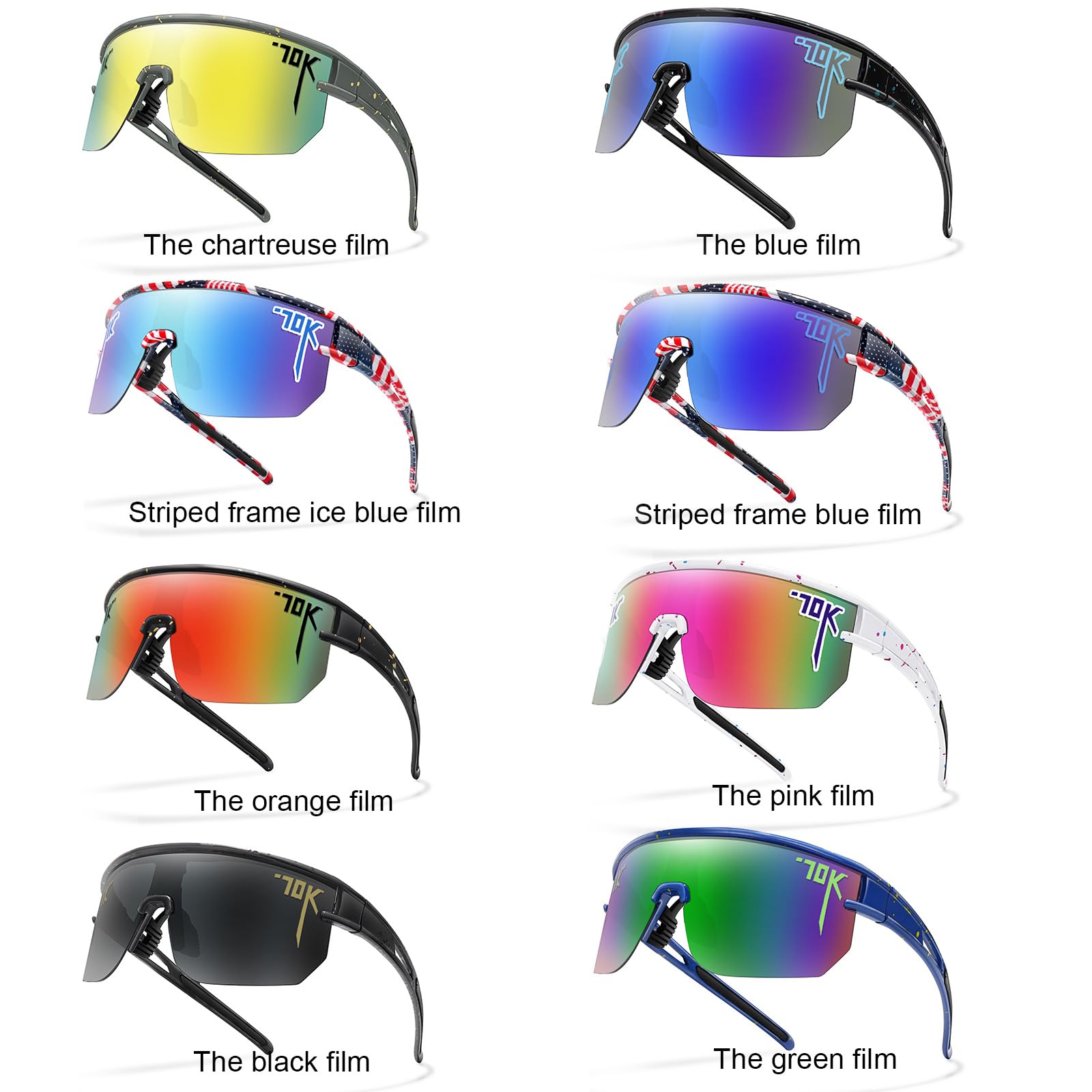 UV400 Polarized Sports Sunglasses for Men & Women - Lightweight Running, Cycling & Baseball Sunglasses - Perfect Outdoor Gifts for Youth & Adults - Ideal for Running, Cycling, Hiking & Beach Activities