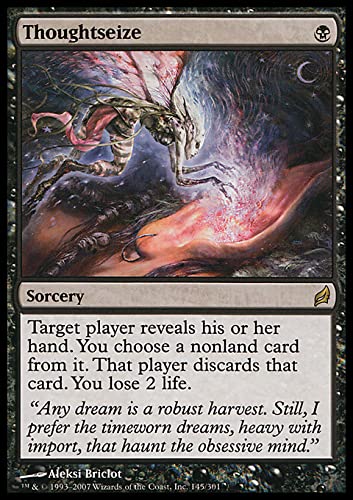 MTG Magic: The Gathering - Thoughtseize (145) Lorwyn LRW - Rare Trading Card for Collectors & Players - Perfect for Modern & Commander Decks
