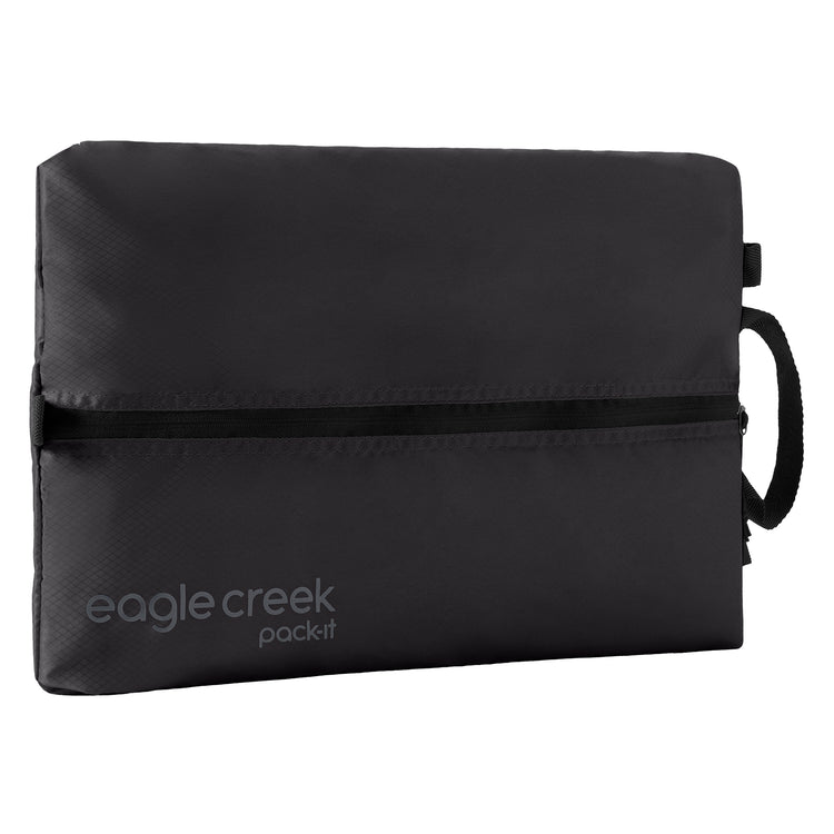 Eagle Creek Pack It Isolate Shoe Sack - Waterproof Travel Shoe Bag for Gym, Hiking & Airplane Carry-On (Black)