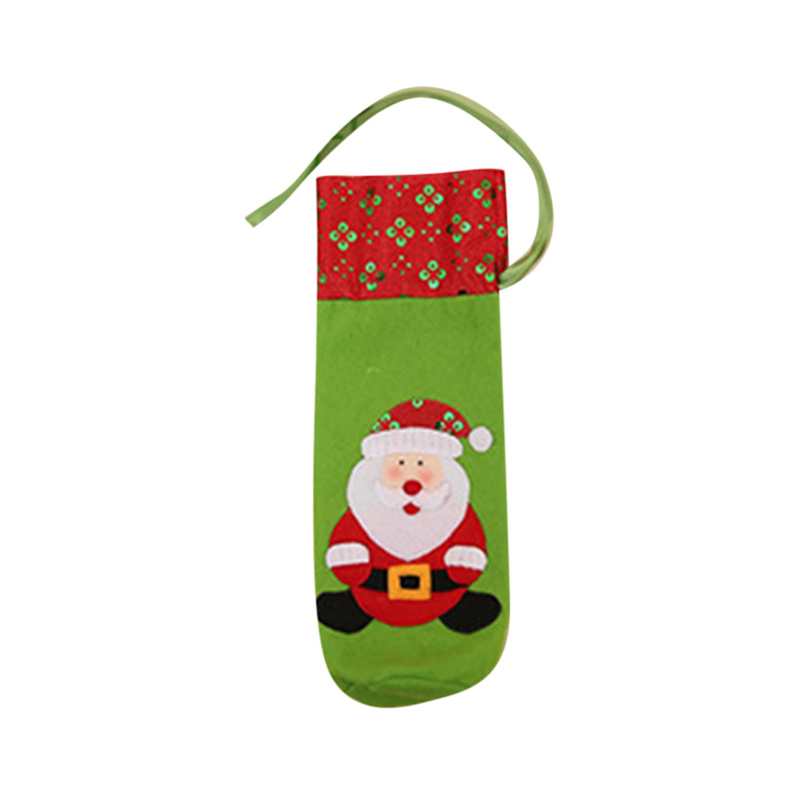 Festive Christmas Wine Bottle Set with Red Snowman & Santa Decor - Holiday Home Bar Accessories for Parties, Gifts & Seasonal Celebrations