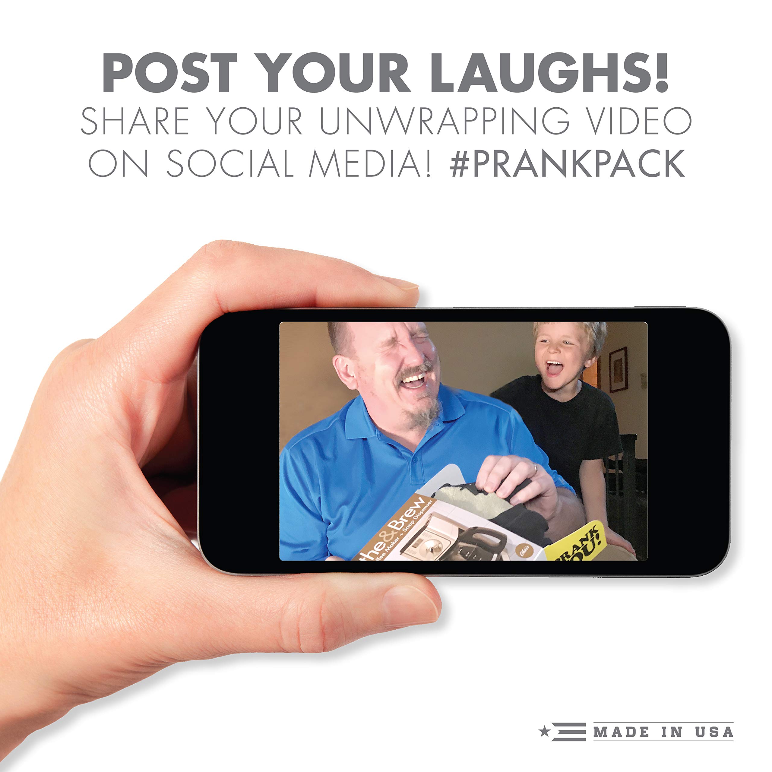 Prank-O Birthie Stick Funny Fake Gift Box - Hilarious Gag Gift for Birthdays, Mother's Day & Special Occasions - Perfect for Wrapping Real Presents in Deceptive Joke Box - Great Practical Joke Gift Idea for Parties and Surprises