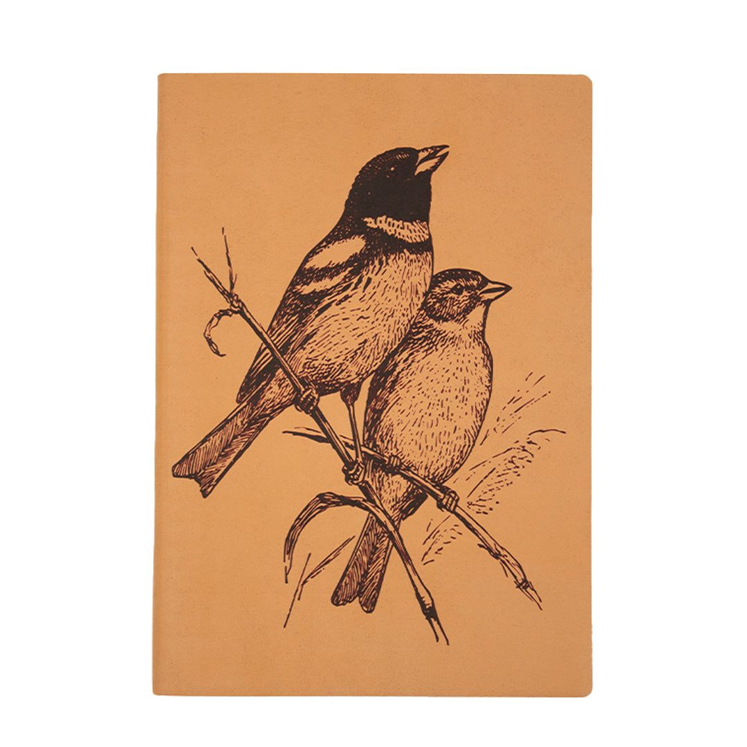 Premium Diarpell Leather Bird Journal - Lined Ivory Pages for Writing, Sketching & Note Taking - Perfect for Travel, Journaling & Gift Giving