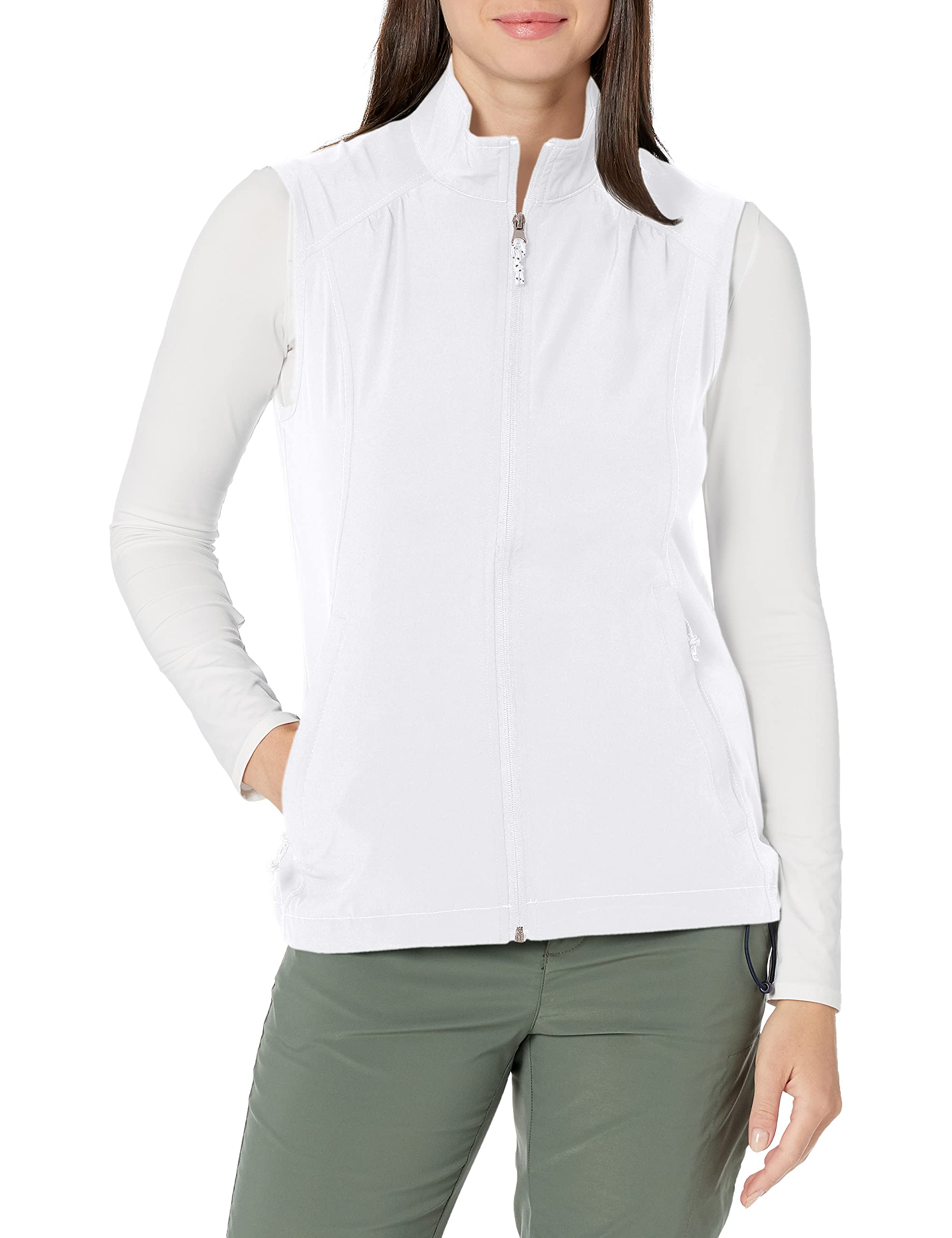 Charles River Apparel Women's Pack-n-Go Vest - Lightweight Water-Resistant Travel Vest with Pockets for Hiking, Camping & Outdoor Adventures
