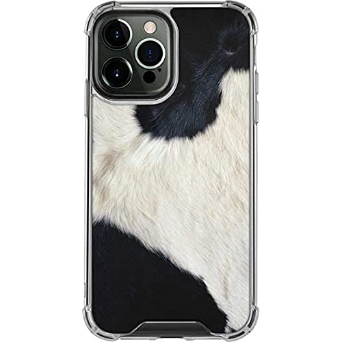Skinit Clear Protective Phone Case for iPhone 13 Pro Max - Stylish Cow Print Design | Slim Fit, Scratch Resistant Cover for Everyday Use & Fashion Statement