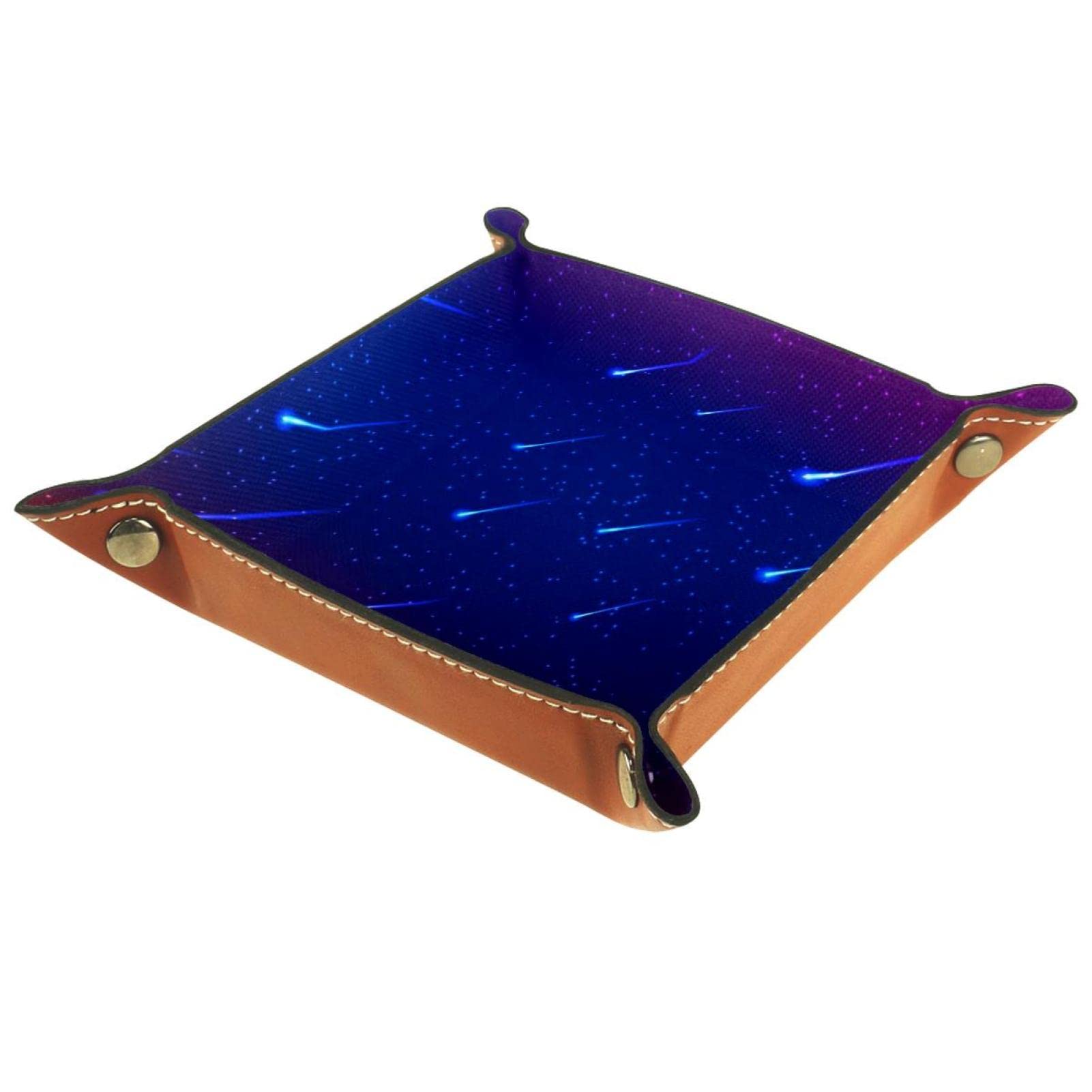 Meteor Shower Sky Storage Box - Bedside & Desktop Organizer Tray for Keys, Wallet, Coins & Jewelry | Perfect for Nightstand, Dresser, Entryway & Office Organization