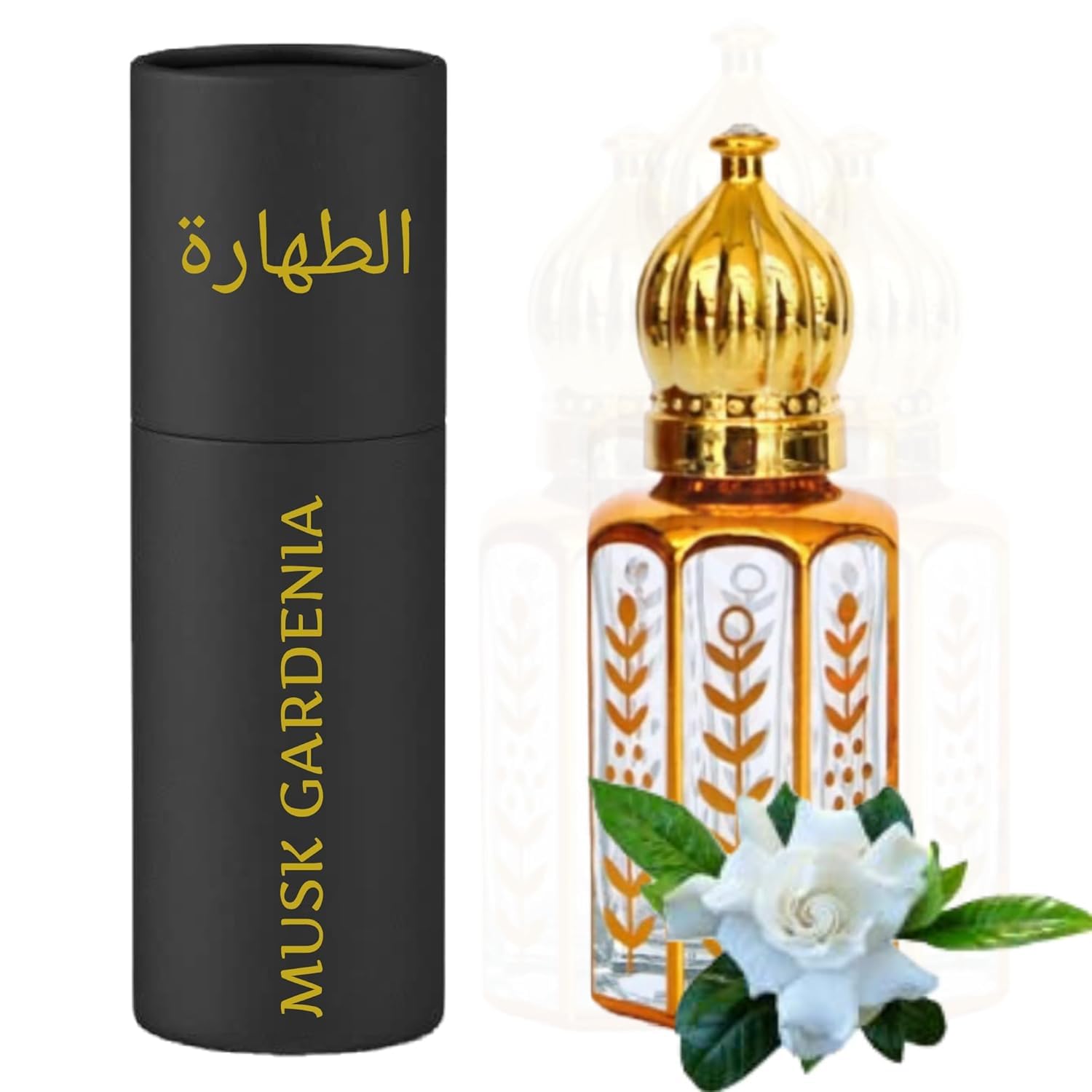EQUIVALENCE Pure Musk Gardenia Perfume Oil - Alcohol Free Attar Roll-On 10ml for Women & Men | Long Lasting Fragrance for Daily Wear, Special Occasions & Gift Giving